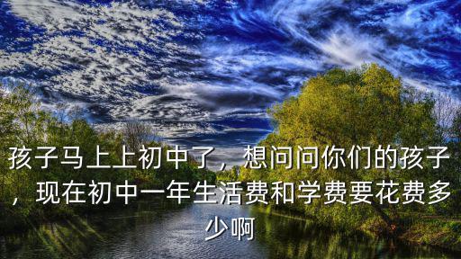 孩子馬上上初中了，想問問你們的孩子，現在初中一年生活費和學費要花費多少啊