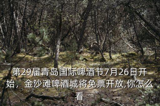 第29屆青島國際啤酒節7月26日開始，金沙灘啤酒城將免票開放,你怎么看