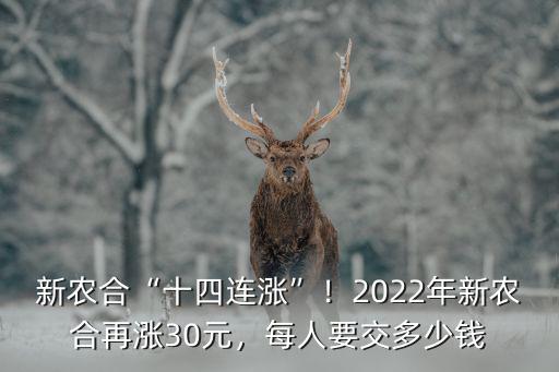舟山新農合交多少錢,每人要交多少錢