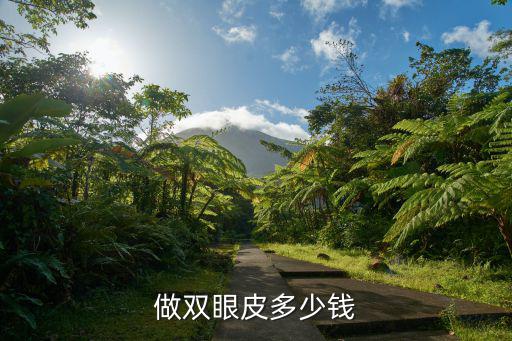 做雙眼皮多少錢