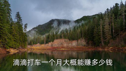 滴滴打車一個月大概能賺多少錢