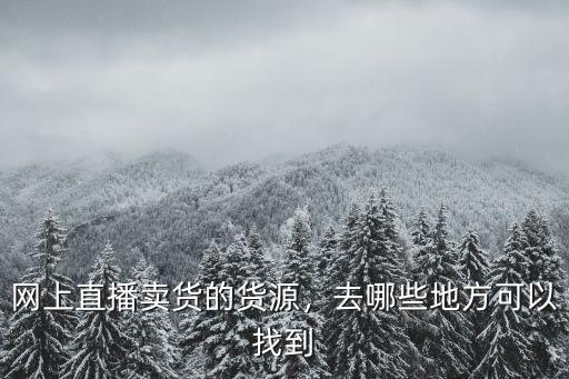 中山商家直播賣貨去哪里找貨,網(wǎng)上直播賣貨的貨源