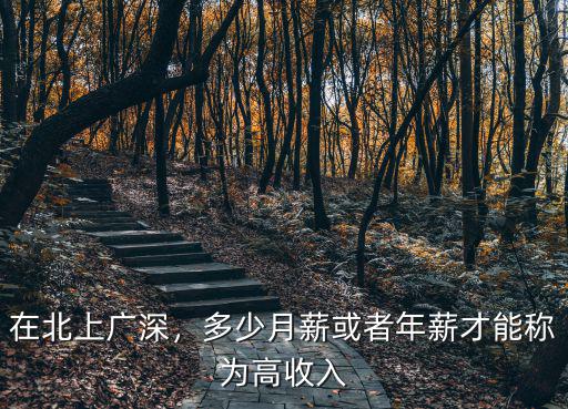 在北上廣深，多少月薪或者年薪才能稱為高收入