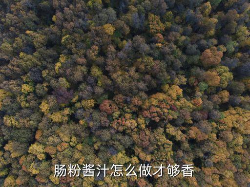 腸粉醬汁怎么做才夠香