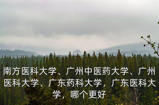 廣東藥科大學有多少個附屬醫院,廣東藥科大學