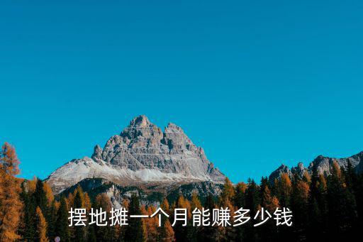 日照夜市擺攤多少錢一個月,街邊擺攤一個月能掙多少錢