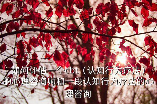 廣州哪里有認知行為療法,認知行為療法