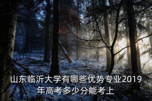 臨沂大學書法專業多少分,2019年高考多少分能考上