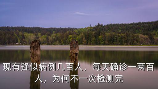 現有疑似病例幾百人，每天確診一兩百人，為何不一次檢測完