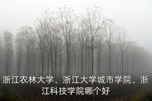 浙江有多少所三本學院,浙江科技學院哪個好