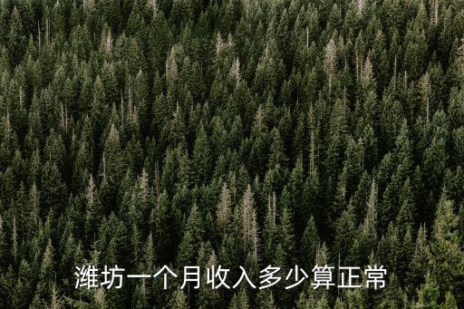 濰坊紡織多少錢一個月,濰坊平均工資是多少