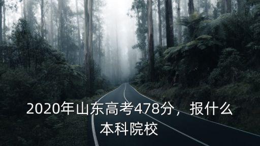 2020年山東高考多少分可以上本科,山東本科沒(méi)錄取上