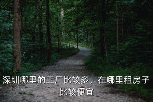 深圳廠房哪里便宜,深圳哪里的工廠比較多