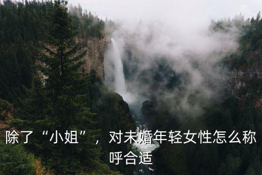 除了“小姐”，對未婚年輕女性怎么稱呼合適