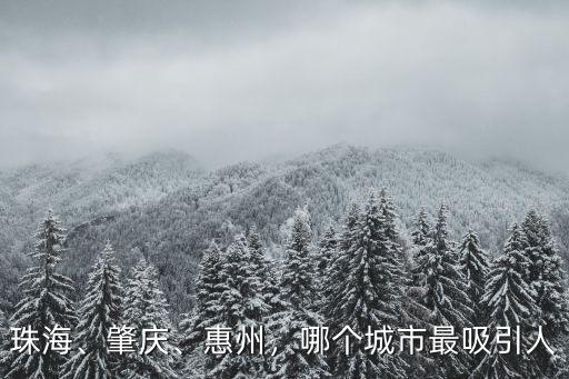 珠海、肇慶、惠州，哪個城市最吸引人