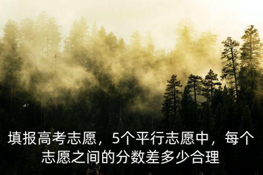 山東高考有多少個平行志愿,5個平行志愿中