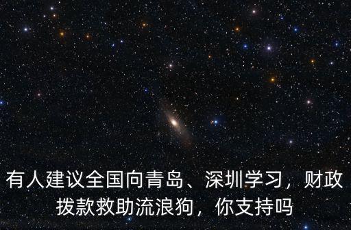 有人建議全國向青島、深圳學(xué)習(xí)，財(cái)政撥款救助流浪狗，你支持嗎