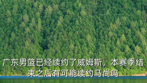 廣東男籃已經(jīng)續(xù)約了威姆斯，本賽季結束之后有可能續(xù)約馬尚嗎