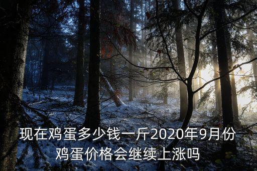 現在雞蛋多少錢一斤2020年9月份雞蛋價格會繼續上漲嗎