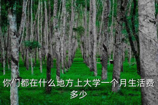 去溫州上大學生活費多少,在寧波讀大學要多少生活費