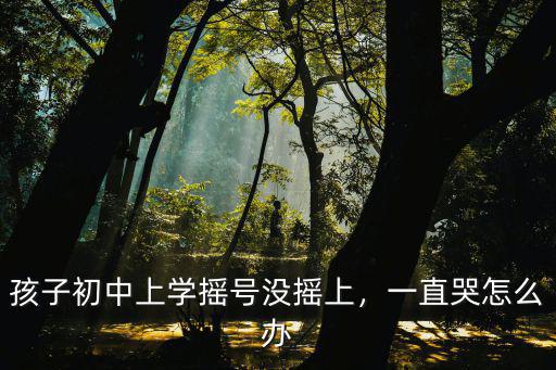 中山如果搖號沒搖上該怎么辦,孩子初中上學搖號沒搖上