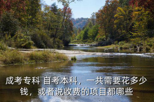 浙江成考高起專要花多少錢,成考專科 自考本科