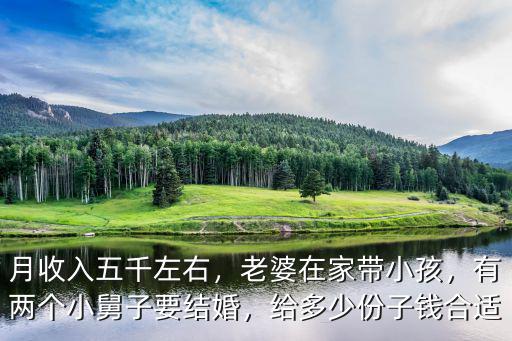 月收入五千左右，老婆在家?guī)『ⅲ袃蓚€(gè)小舅子要結(jié)婚，給多少份子錢合適