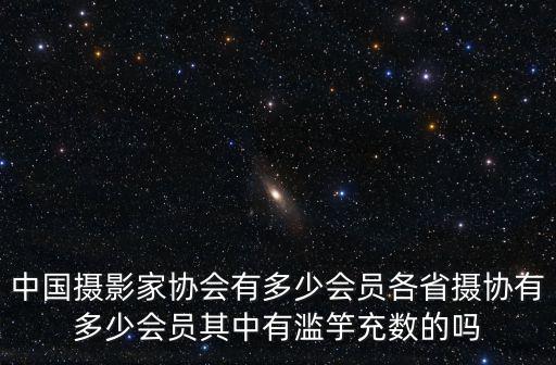 中國攝影家協會有多少會員各省攝協有多少會員其中有濫竽充數的嗎