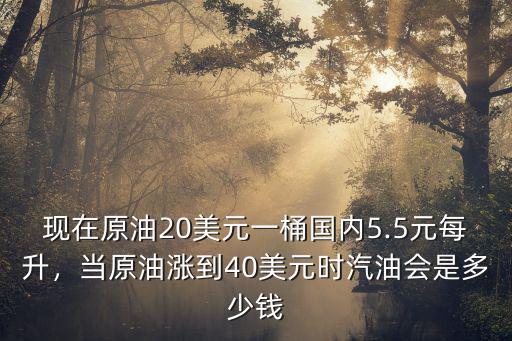 潮州原油每升多少錢,中國汽油每升會是多少錢