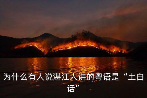 湛江白話和哪里像,湛江有雷州話