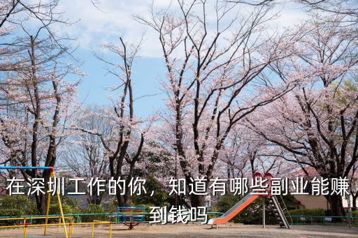 在深圳工作的你，知道有哪些副業(yè)能賺到錢嗎
