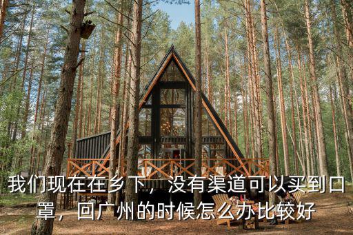 我們現在在鄉下，沒有渠道可以買到口罩，回廣州的時候怎么辦比較好