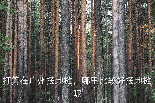 廣州白云區東平哪里擺地攤好,打算在廣州擺地攤