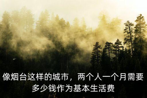 像煙臺這樣的城市，兩個人一個月需要多少錢作為基本生活費