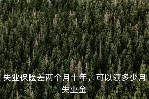 寧波失業金標準是多少錢一個月,失業保險差兩個月十年