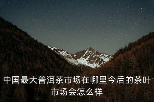 中國最大普洱茶市場在哪里今后的茶葉市場會怎么樣