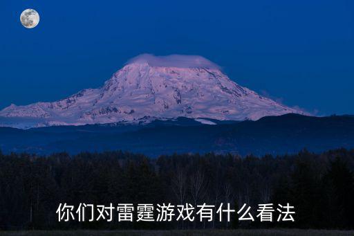 你們對雷霆游戲有什么看法