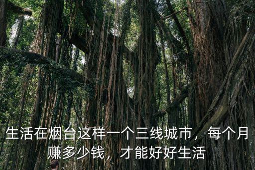 生活在煙臺這樣一個三線城市，每個月賺多少錢，才能好好生活