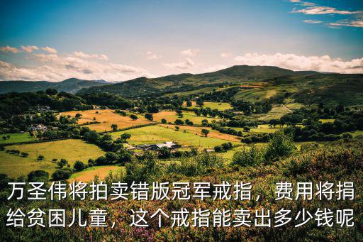 廣東宏遠(yuǎn)男籃冠軍戒指價(jià)值多少錢,這個(gè)戒指能賣出多少錢呢