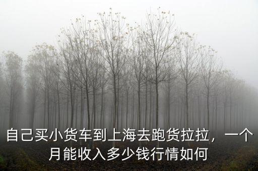 杭州貨拉拉一月能賺多少錢,貨拉拉司機一個月能賺多少錢