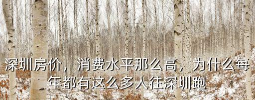 深圳消費到底高在哪里,消費水平那么高
