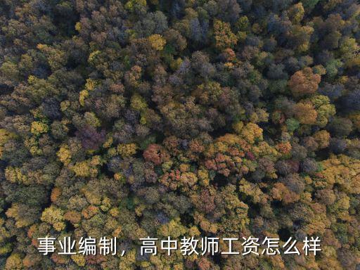 事業(yè)編制，高中教師工資怎么樣