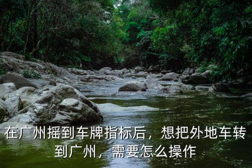 廣州搖到車票號怎么辦,想把外地車轉到廣州