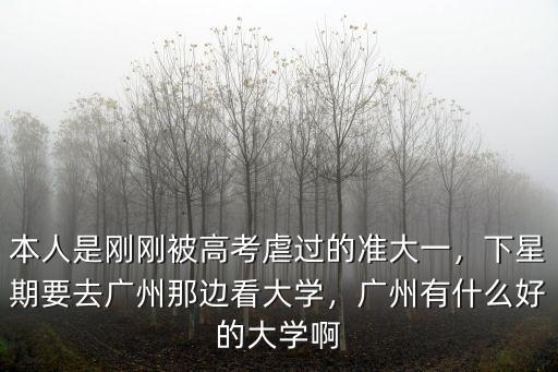 廣州高考免費(fèi)大學(xué)怎么選,下星期要去廣州那邊看大學(xué)