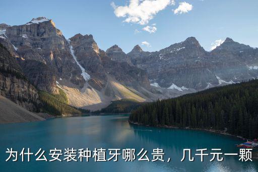 為什么安裝種植牙哪么貴，幾千元一顆