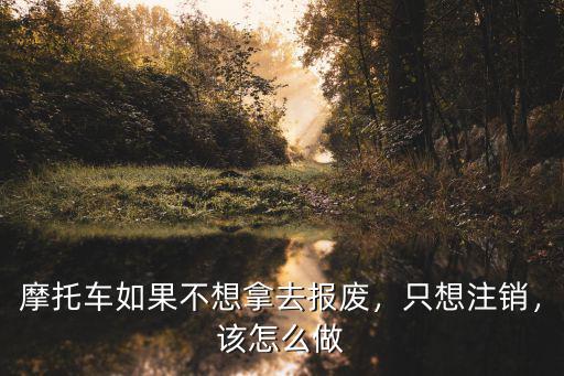佛山順德摩托車報廢怎么處理銷戶,摩托車如果不想拿去報廢