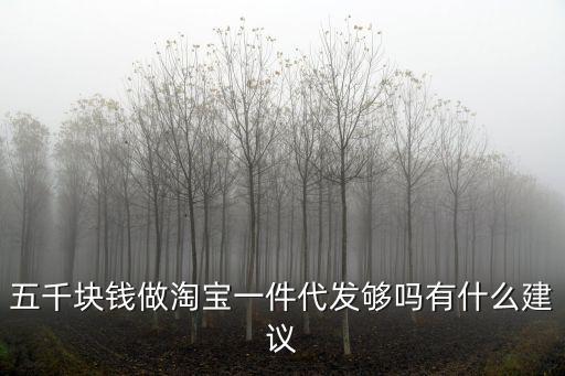 五千塊錢做淘寶一件代發(fā)夠嗎有什么建議