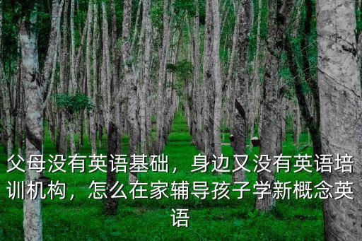 父母沒有英語基礎，身邊又沒有英語培訓機構，怎么在家輔導孩子學新概念英語