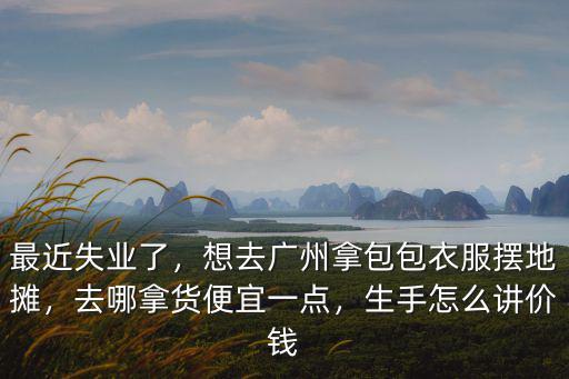 廣州在哪里拿包包,想去廣州拿包包衣服擺地攤