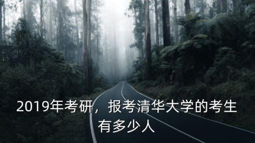 2019年考研，報考清華大學的考生有多少人